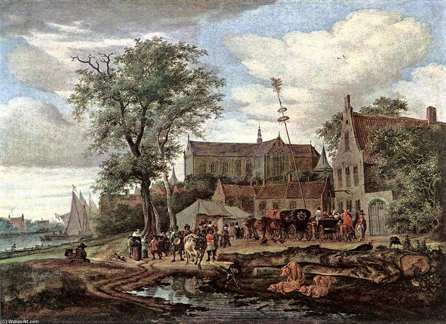 Tavern With May Tree — Jacob Salomonsz Ruysdael