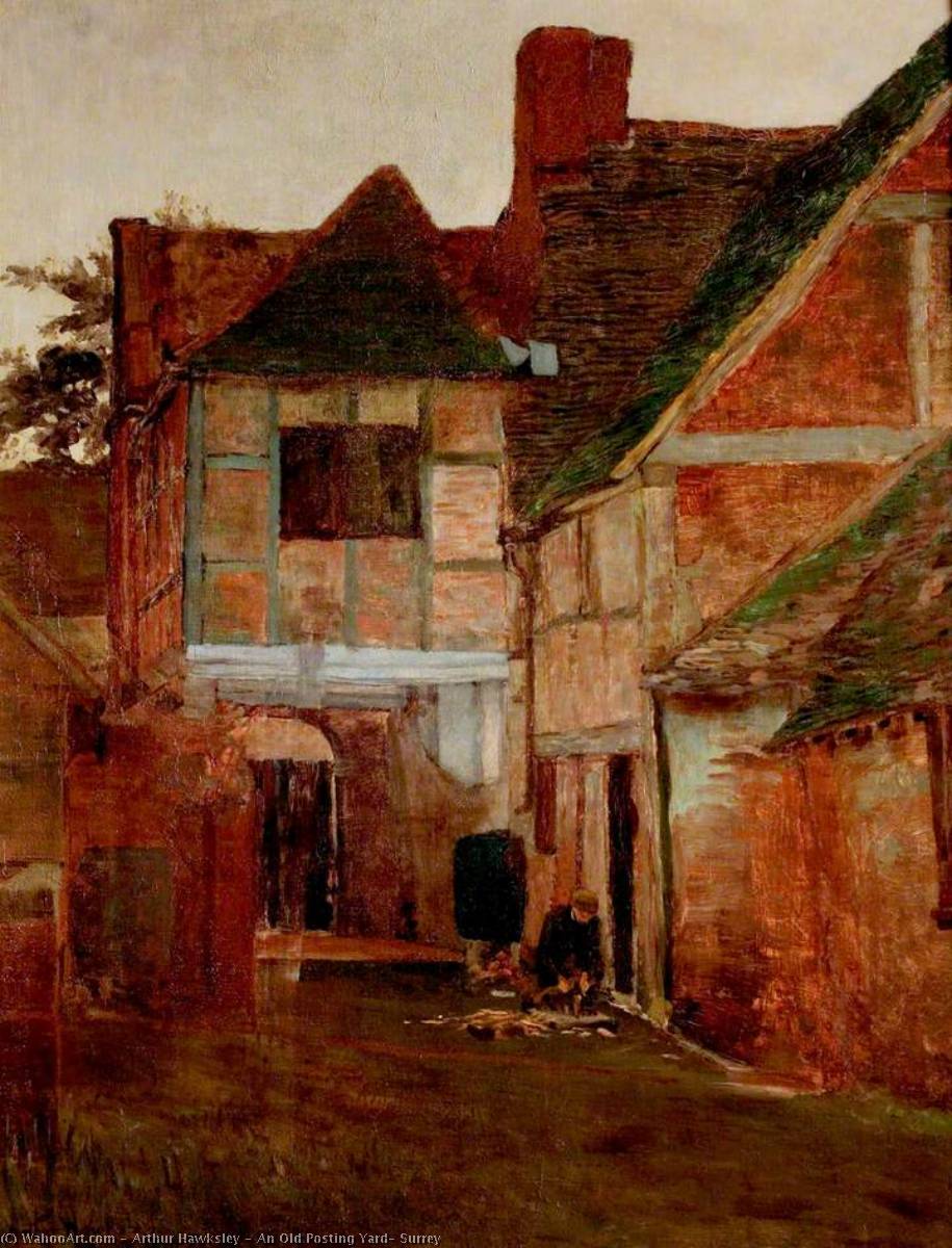 An Old Posting Yard, Surrey — Arthur Hawksley