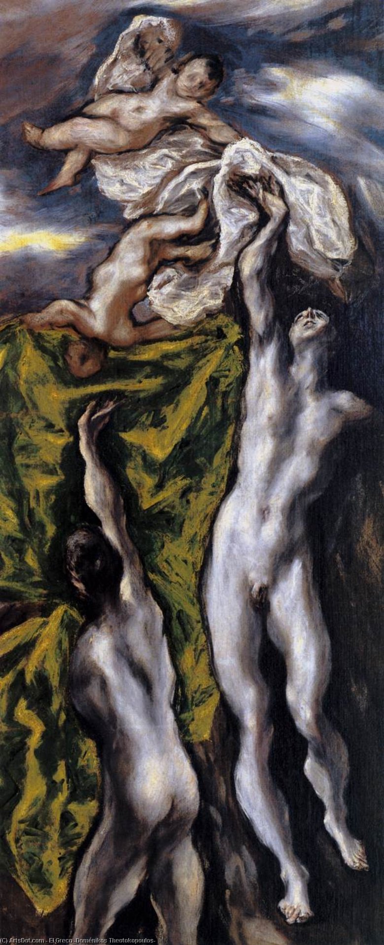 The Opening Of The Fifth Seal (detail) — El Greco