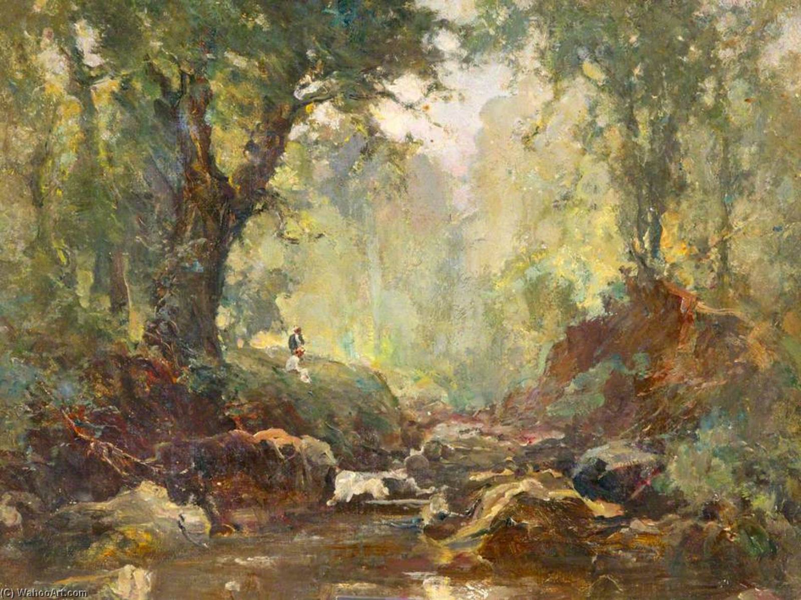River Landscape (possibly Bryansford Or Crawfordsburn ) — William Gibbes Mackenzie