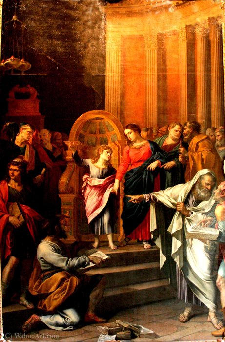 Jesus In The Temple. — Nicolas Mignard Dit Mignard D'avignon