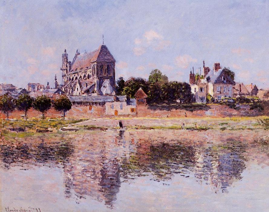 View Of The Church At Vernon — Claude Monet