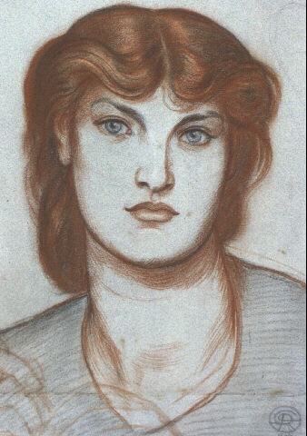 Estudio De Regina Cordium — Dante Gabriel Rossetti