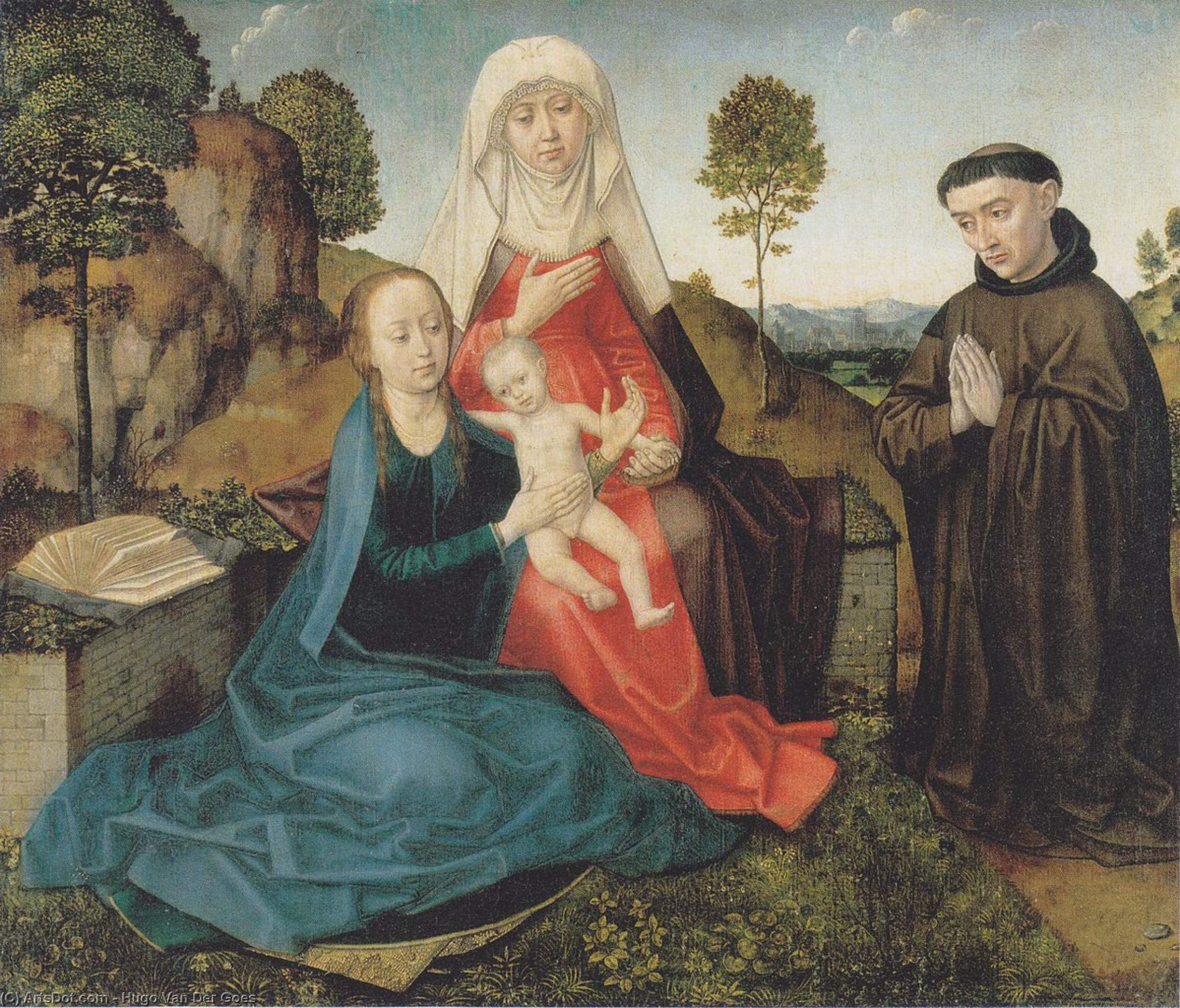 Virgin And Child With St. Anne And A Franciscan Donor — Hugo Van Der Goes