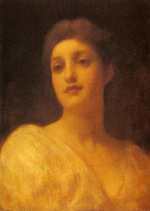 The Head Of A Girl — Sir Frederic Lord Leighton