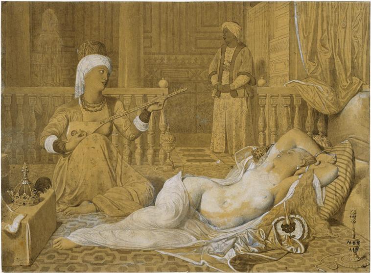 Odalisque With Slave — Jean-auguste-dominique Ingres