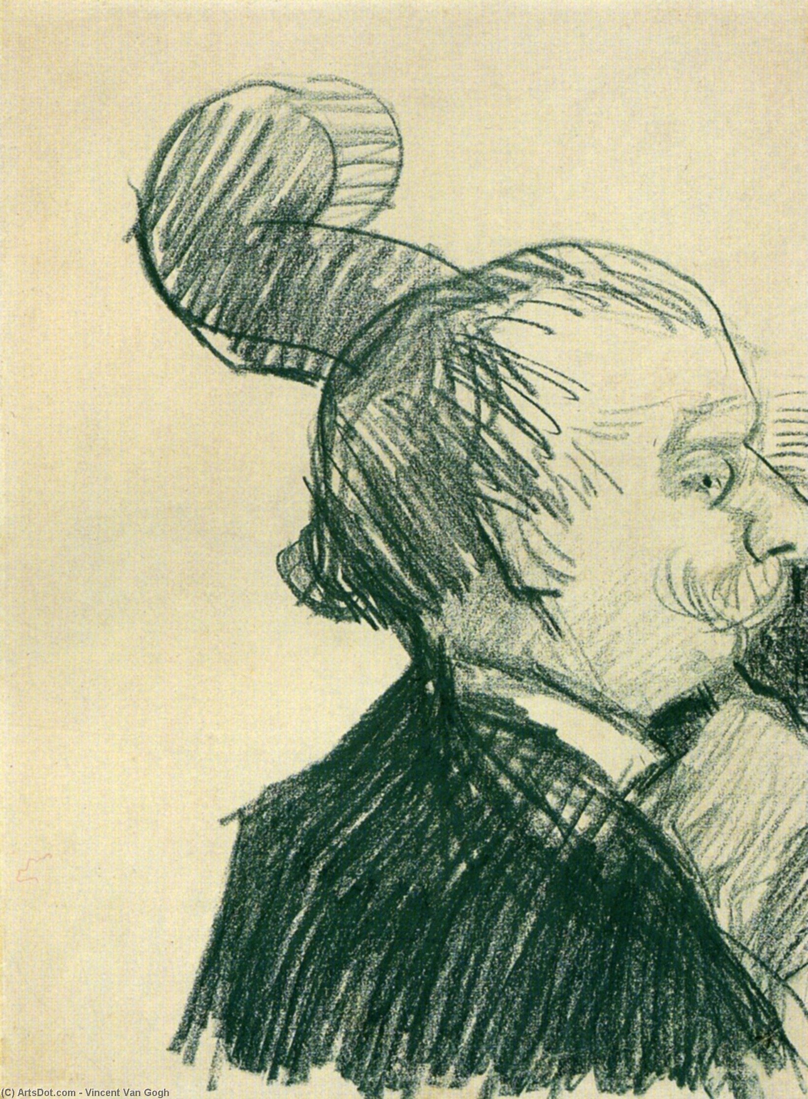 Double-bass Player — Vincent Willem Van Gogh