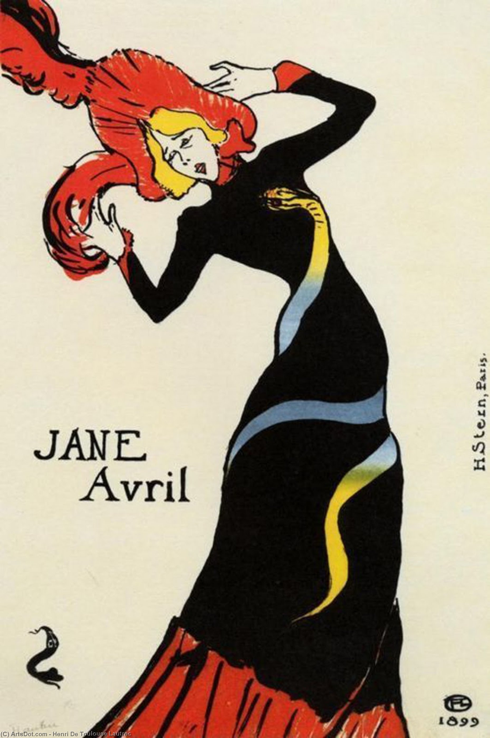 Jane Avril — Henri De Toulouse-lautrec