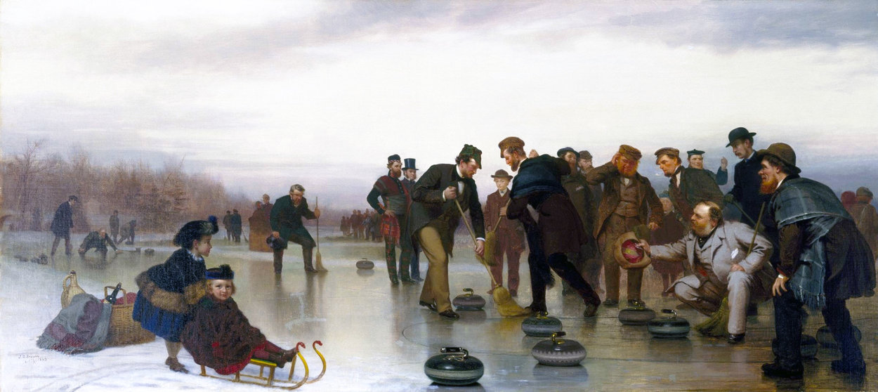 Curling, - A Scottish Game, At Central Park — John George Brown
