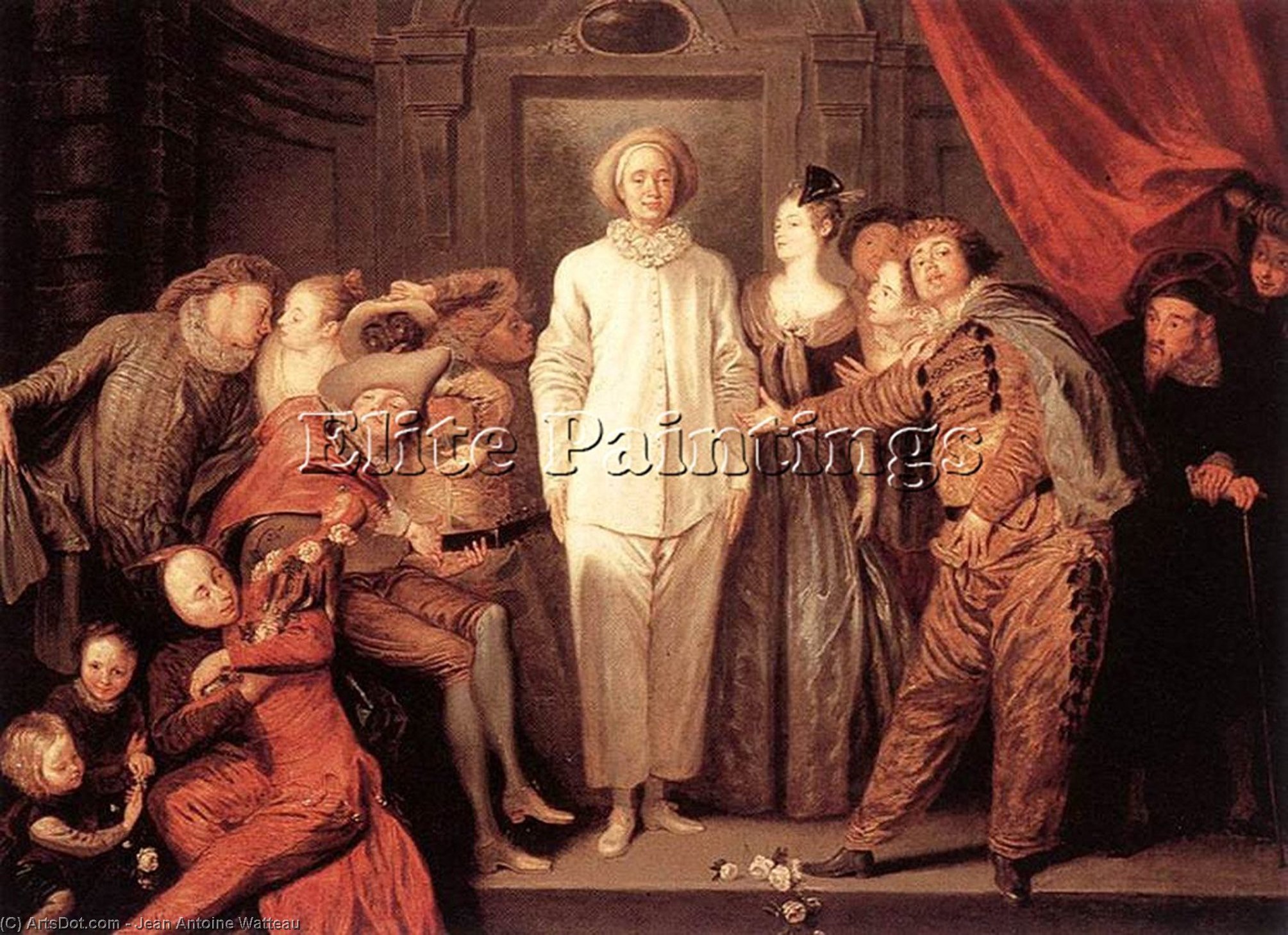 Italian Comedians — Jean-antoine Watteau