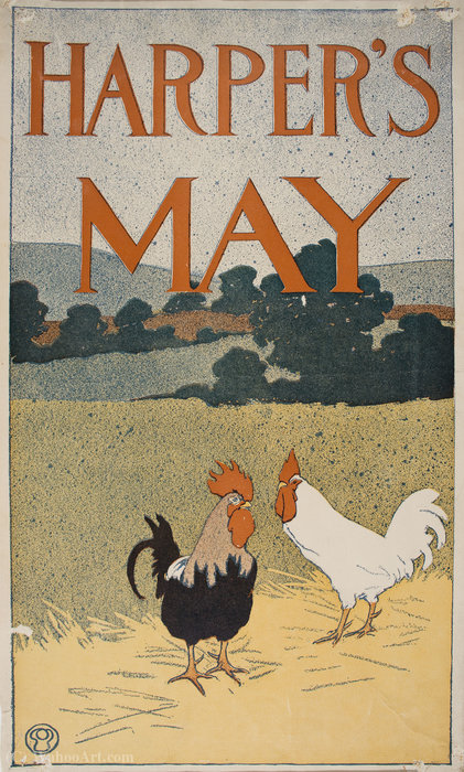 'harper's May', (41 X 24 Cm) (1898) — Edward Penfield