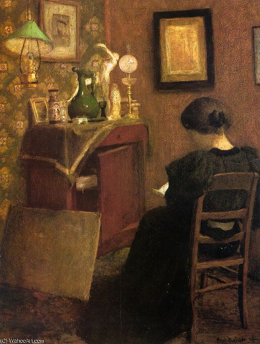 Woman Reading - Oil On Canvas - — Henri Matisse