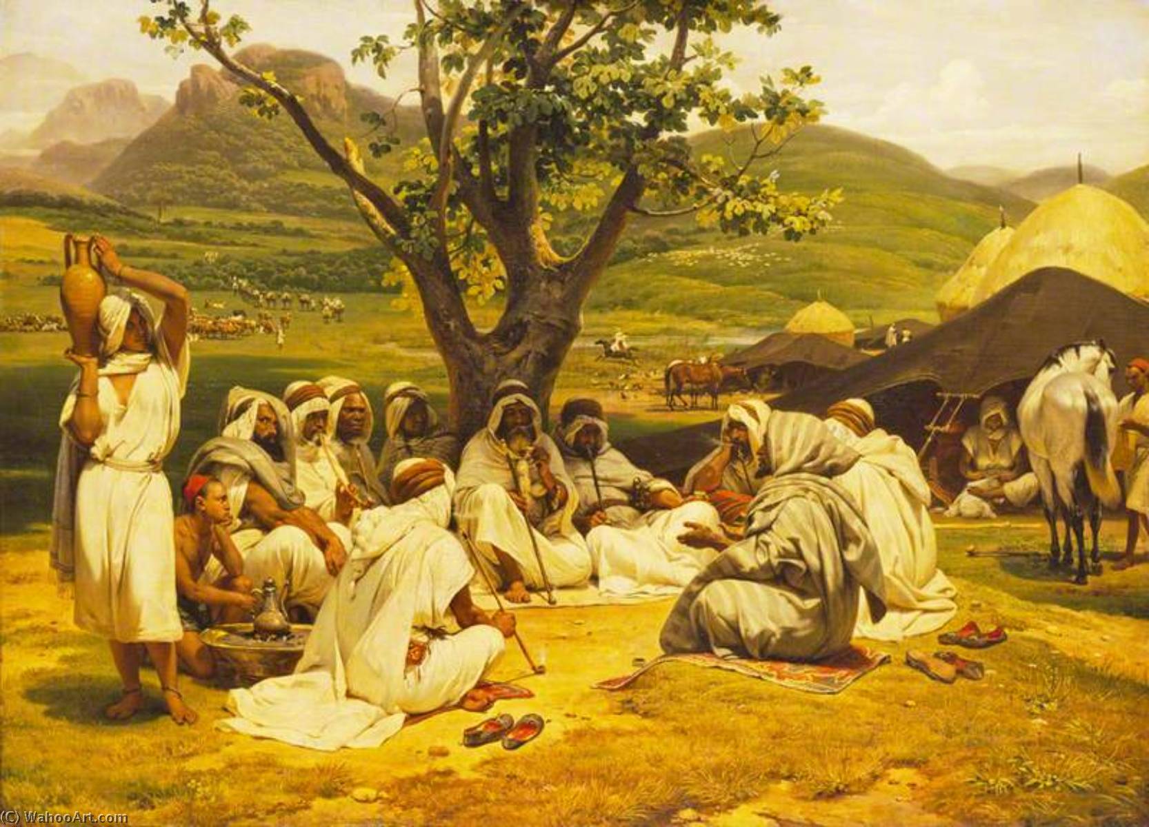 The Arab Tale Teller — Emile Jean Horace Vernet