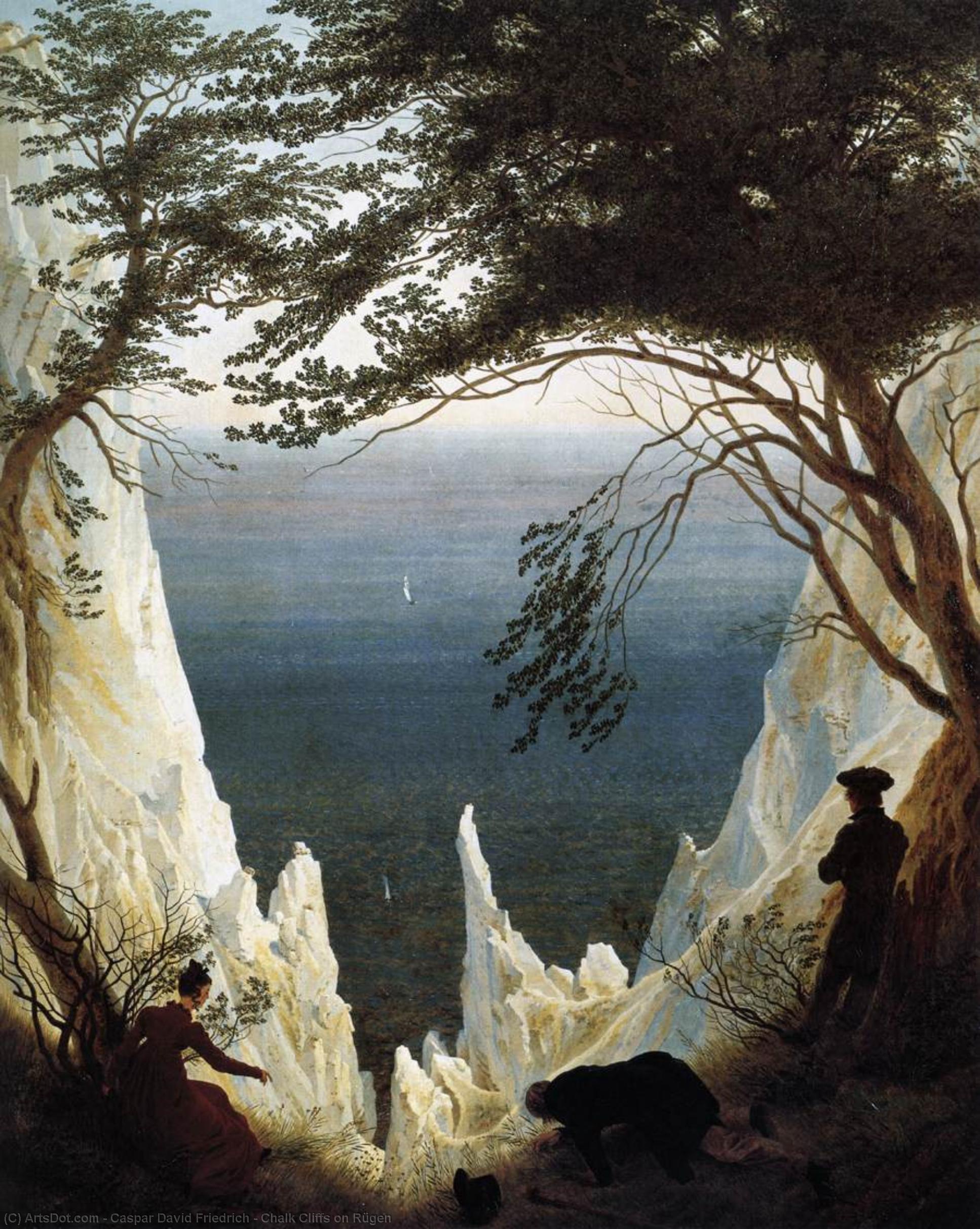 Chalk Cliffs On Rügen — Caspar David Friedrich