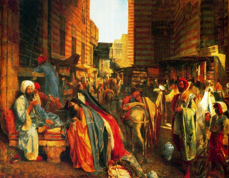 The Street And Mosque El-ghouri — John Frederick Lewis