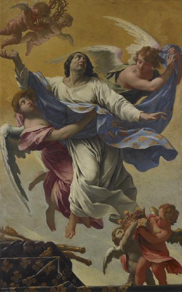 L'apothéose De Saint Louis Dit Aussi Saint Louis Enlevé Au Ciel — Simon Vouet