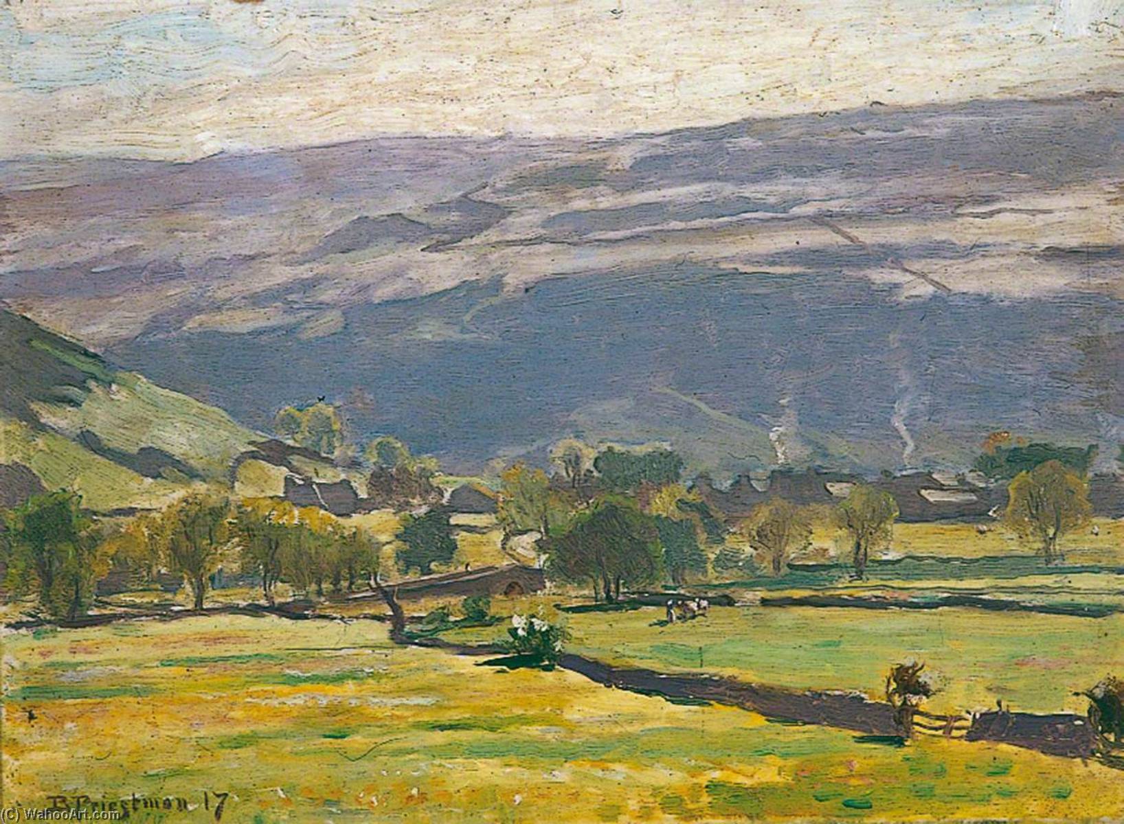 Dales Landscape, Buckden Vale — Bertram Priestman