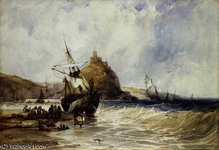 Unloading A Coaster Below St. Michael's Mount — Charles Bentley