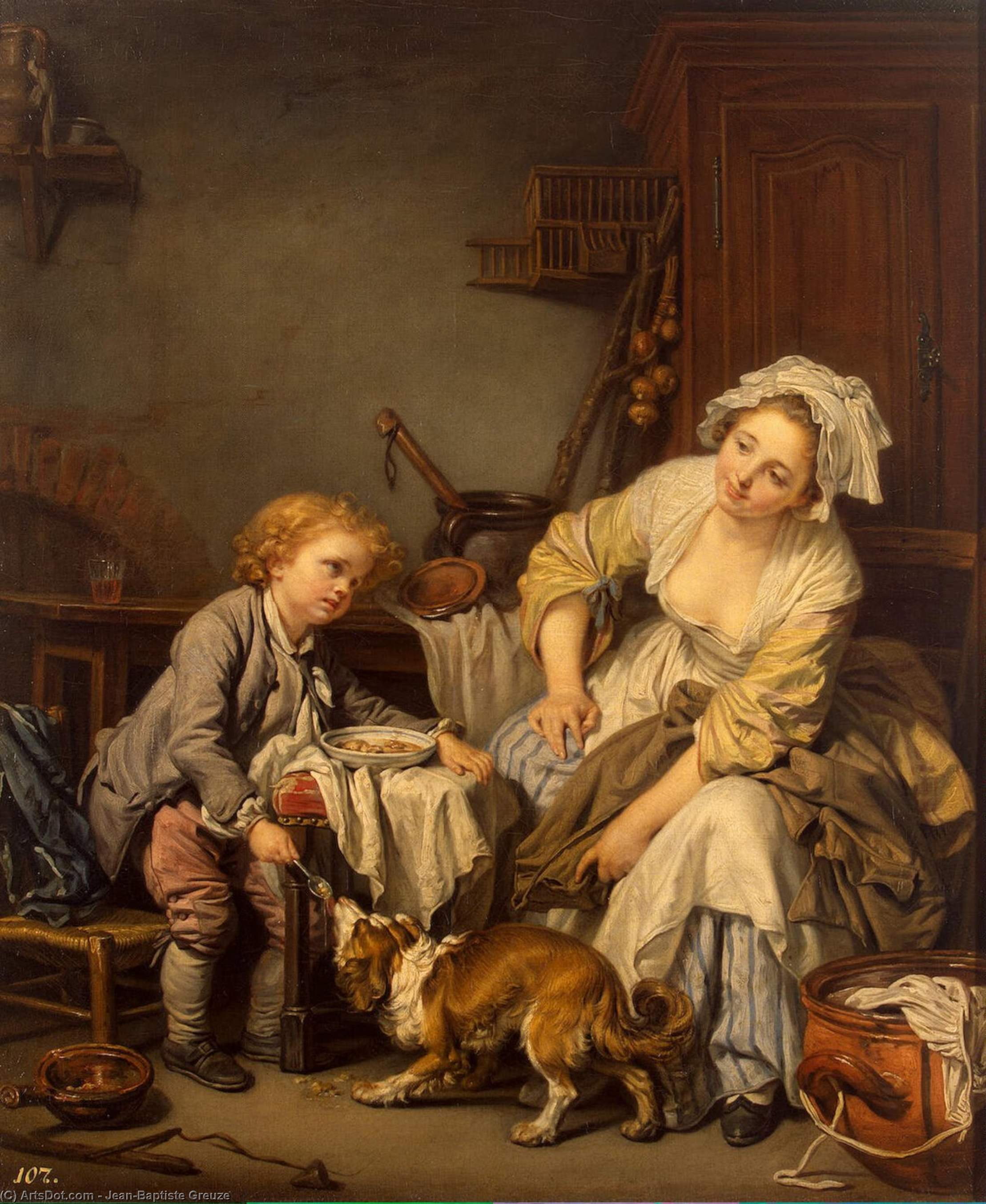 The Spoiled Child — Jean-baptiste Greuze
