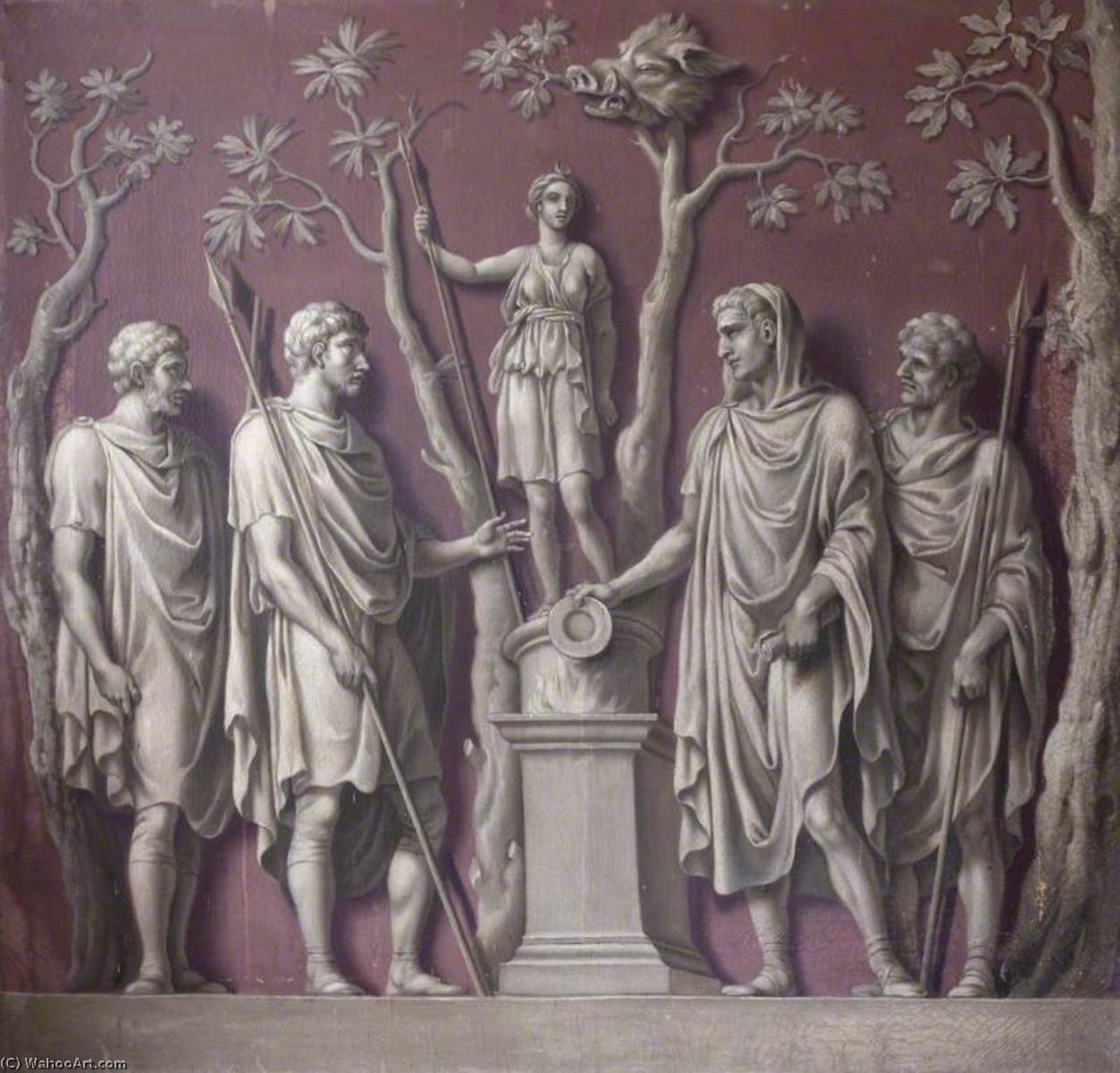 The Emperor Constantine Sacrificing To Diana (from The Arch Of Constantine) — Francis Hayman