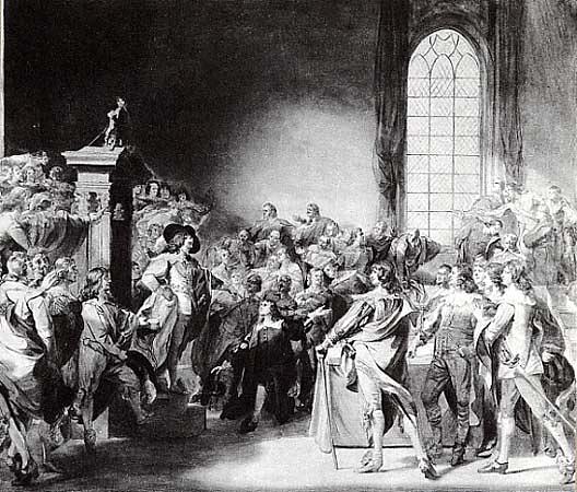 Study For Charles I Demanding Impeachment Of Five Members Of The House Of Commons, (painting) — John Singleton Copley