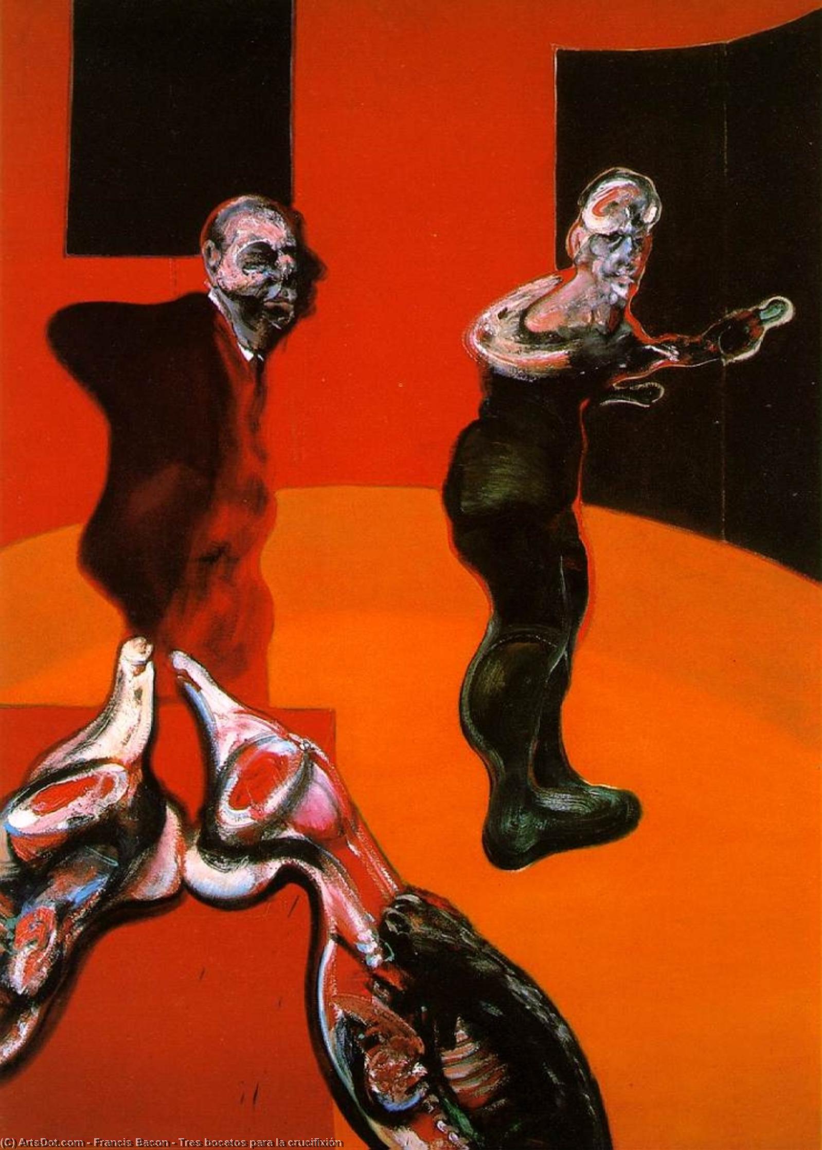 Tres Bocetos Para La Crucifixión — Francis Bacon