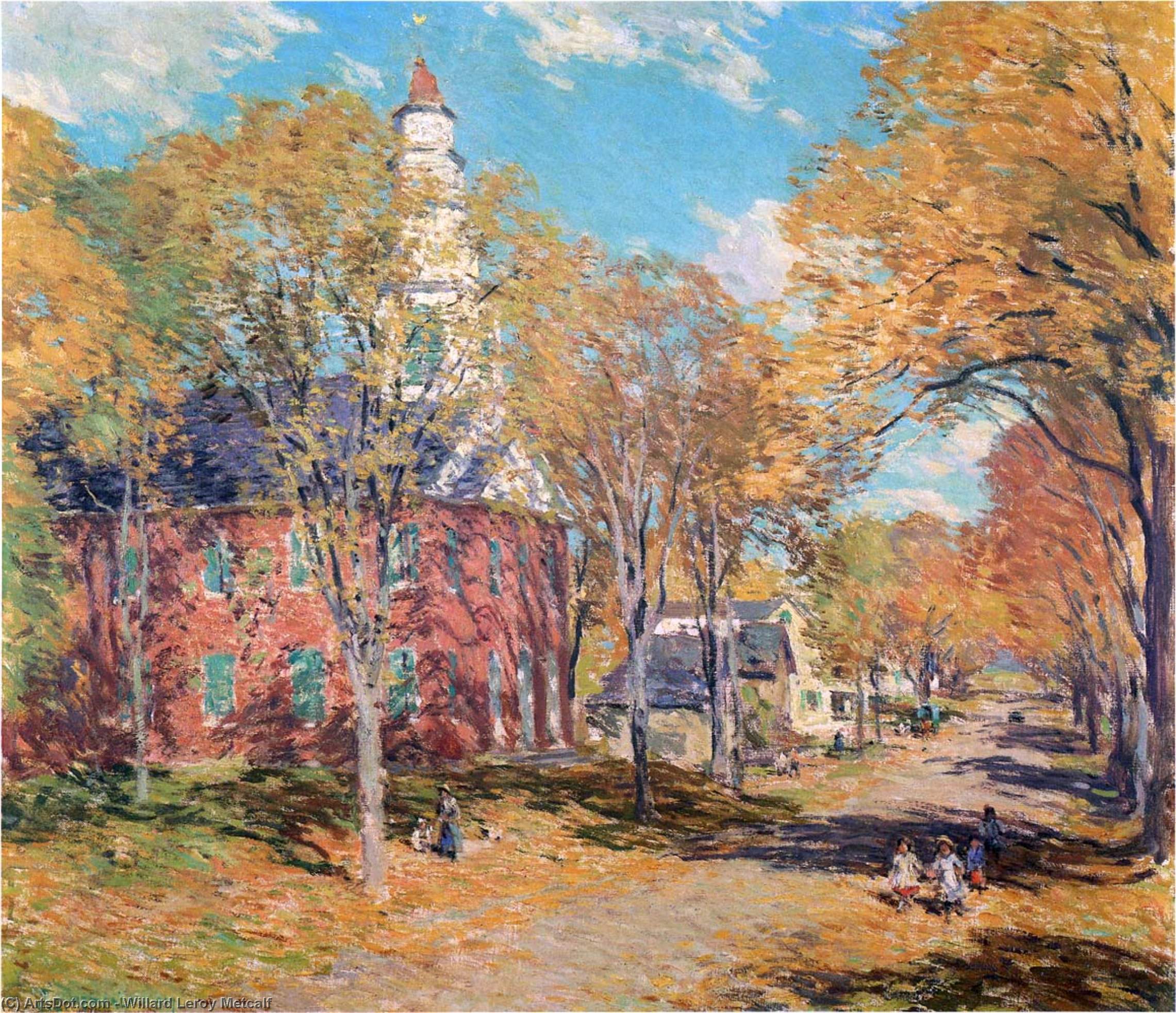 October Morning, Deerfield — Willard Leroy Metcalf