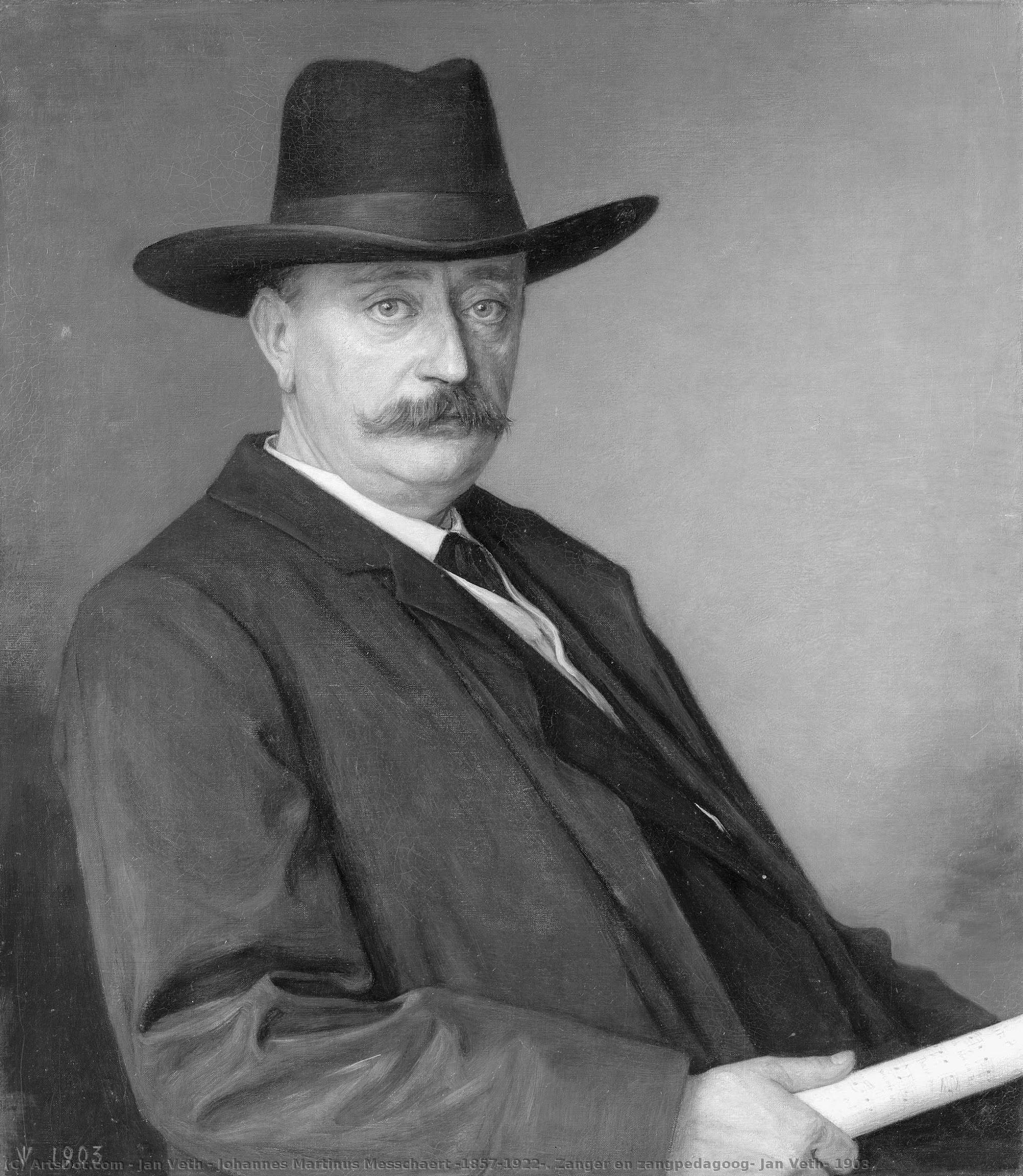 Johannes Martinus Messchaert (1857-1922). Zanger En Zangpedagoog, Jan Veth, 1903 — Jan Veth