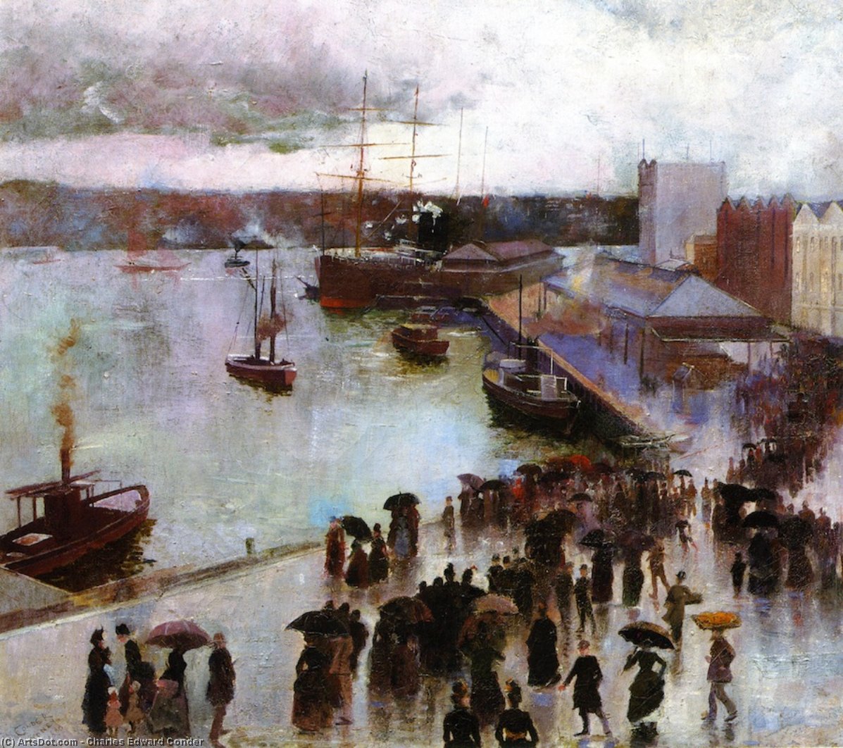 Departure Of The Orient - Circular Quay — Charles Edward Conder