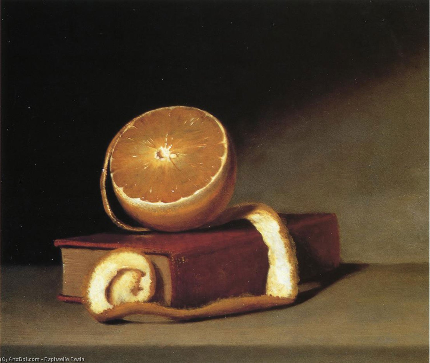 Still Life With Orange And Book — Raphaelle Peale