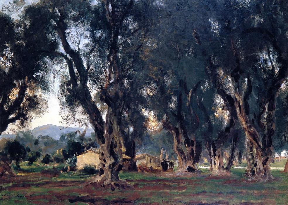 Olive Trees At Corfu — John Singer Sargent