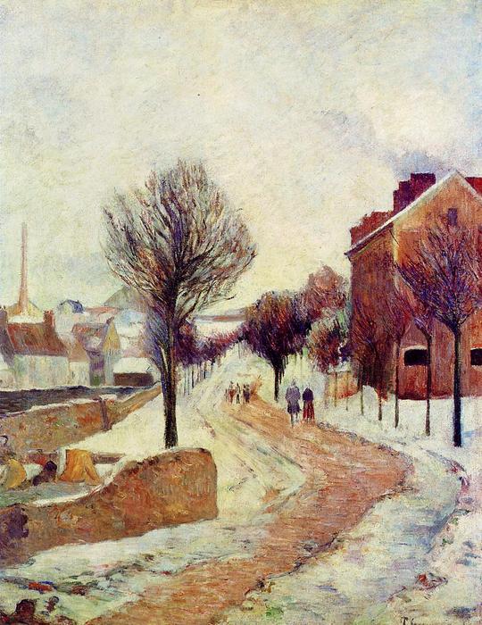Suburb Under Snow — Eugène Henri Paul Gauguin