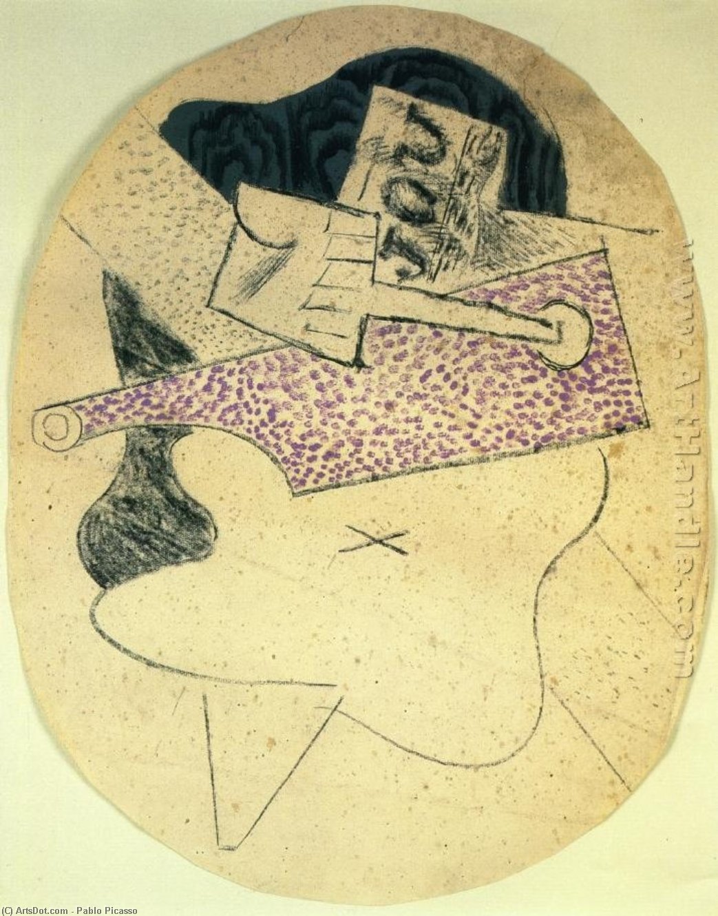Still Life With Guitar — Pablo Picasso