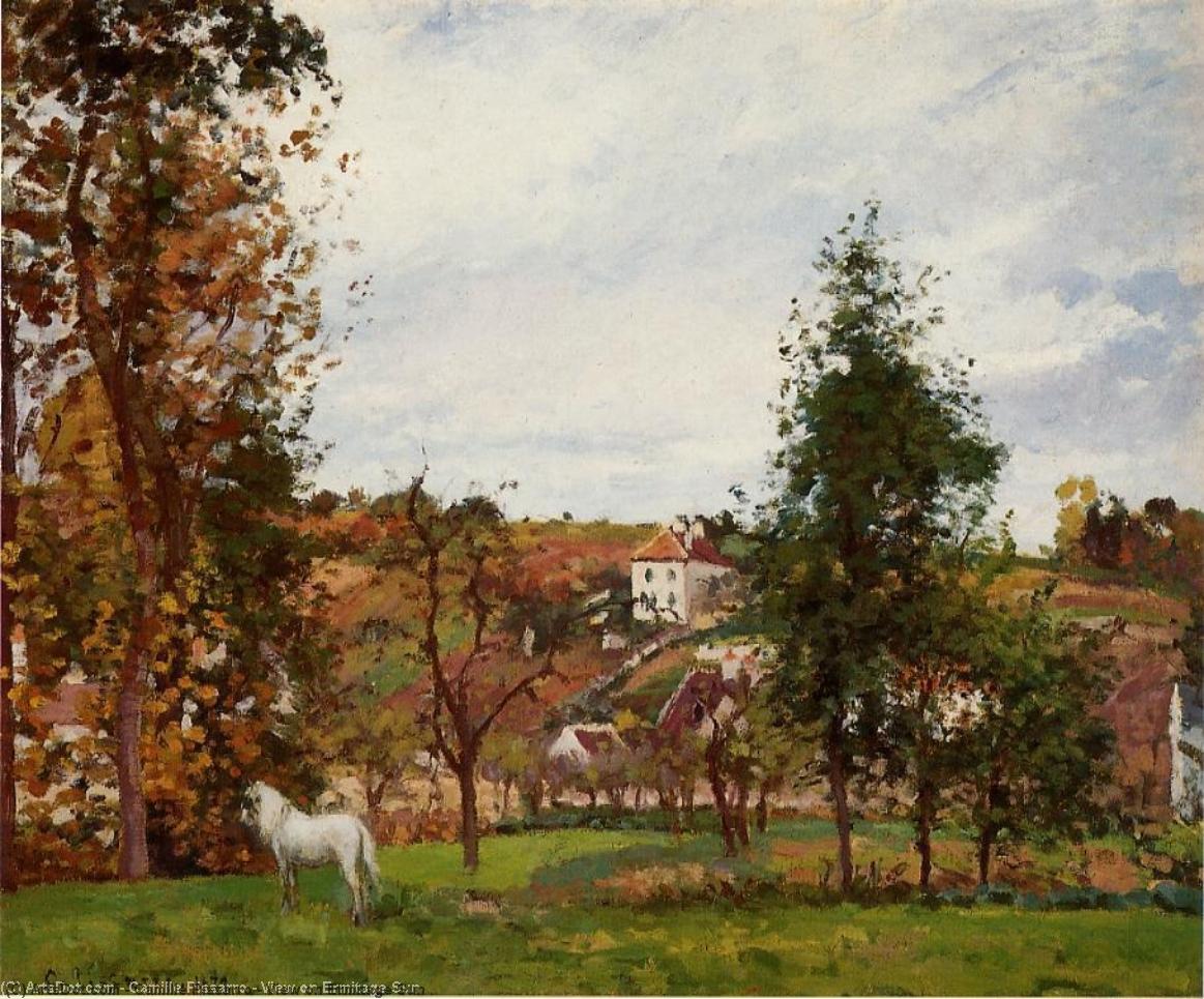 View On Ermitage Sun — Camille Pissarro