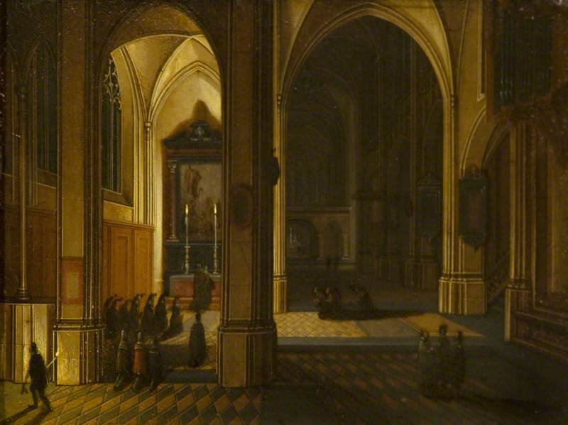 Interior Of St Bavo, Haarlem — Peeter Neeffs Der Jüngere