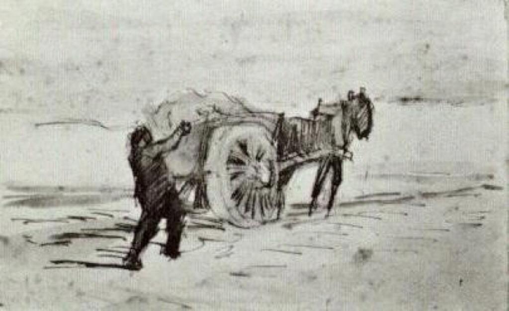 Man Loading A Cart — Vincent Willem Van Gogh