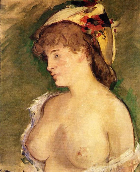 The Blonde With Bare Breasts — Édouard Manet