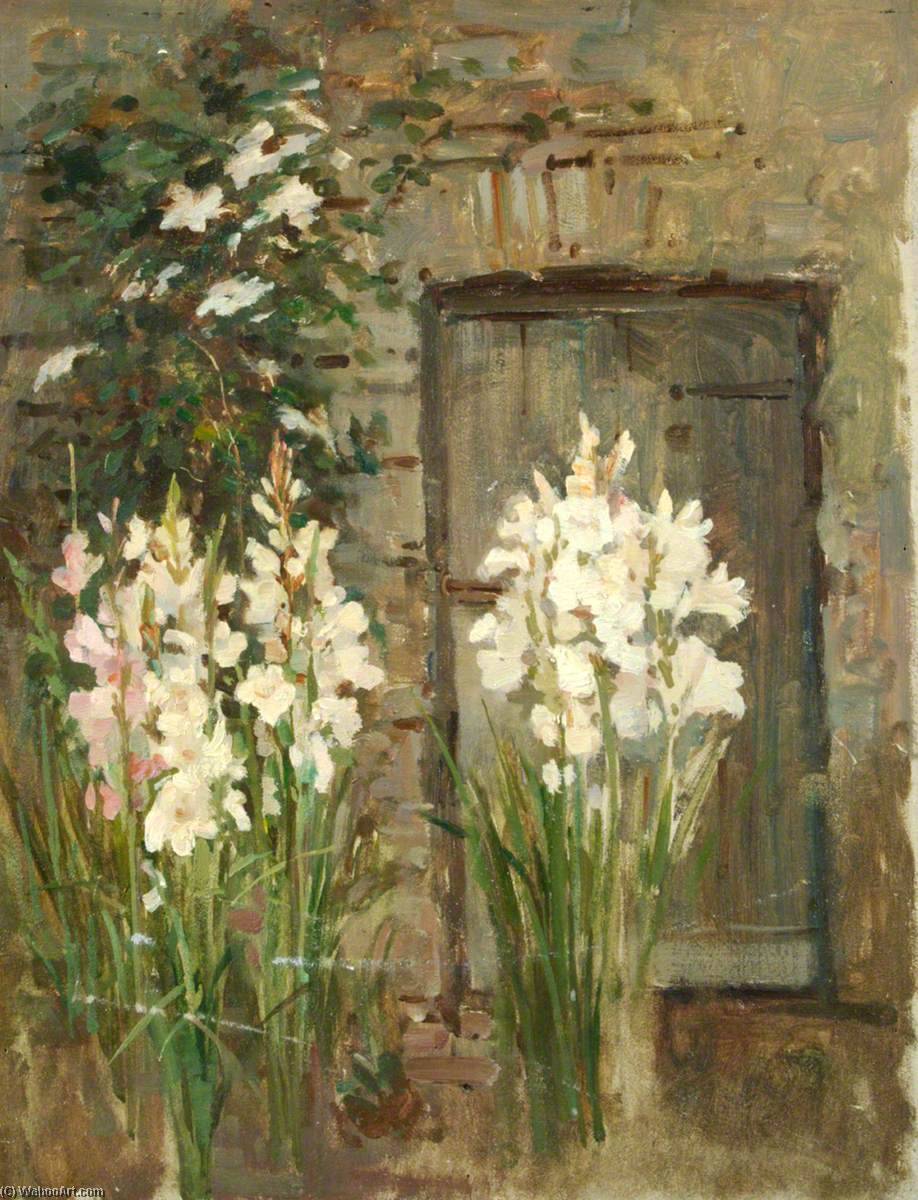 Gladioli Near A Door — Benjamin Haughton