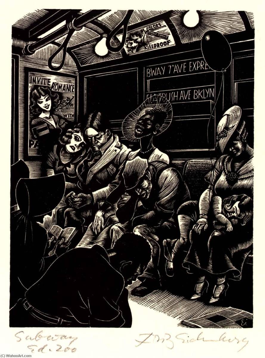 The Subway — Fritz Eichenberg