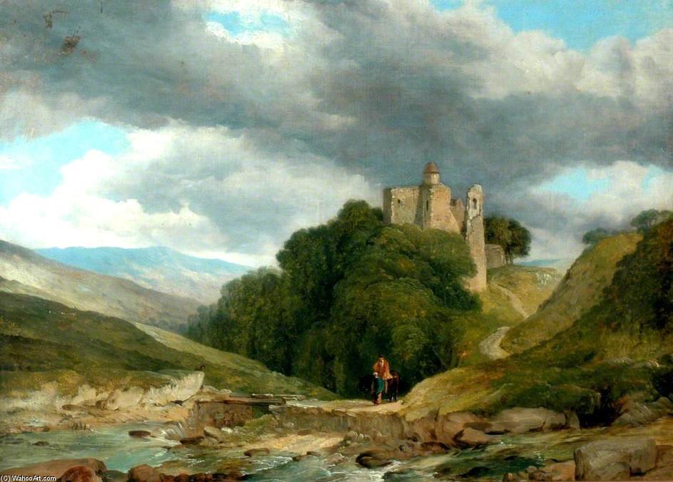 Landscape With Ruined Castle — Frederick Richard Lee