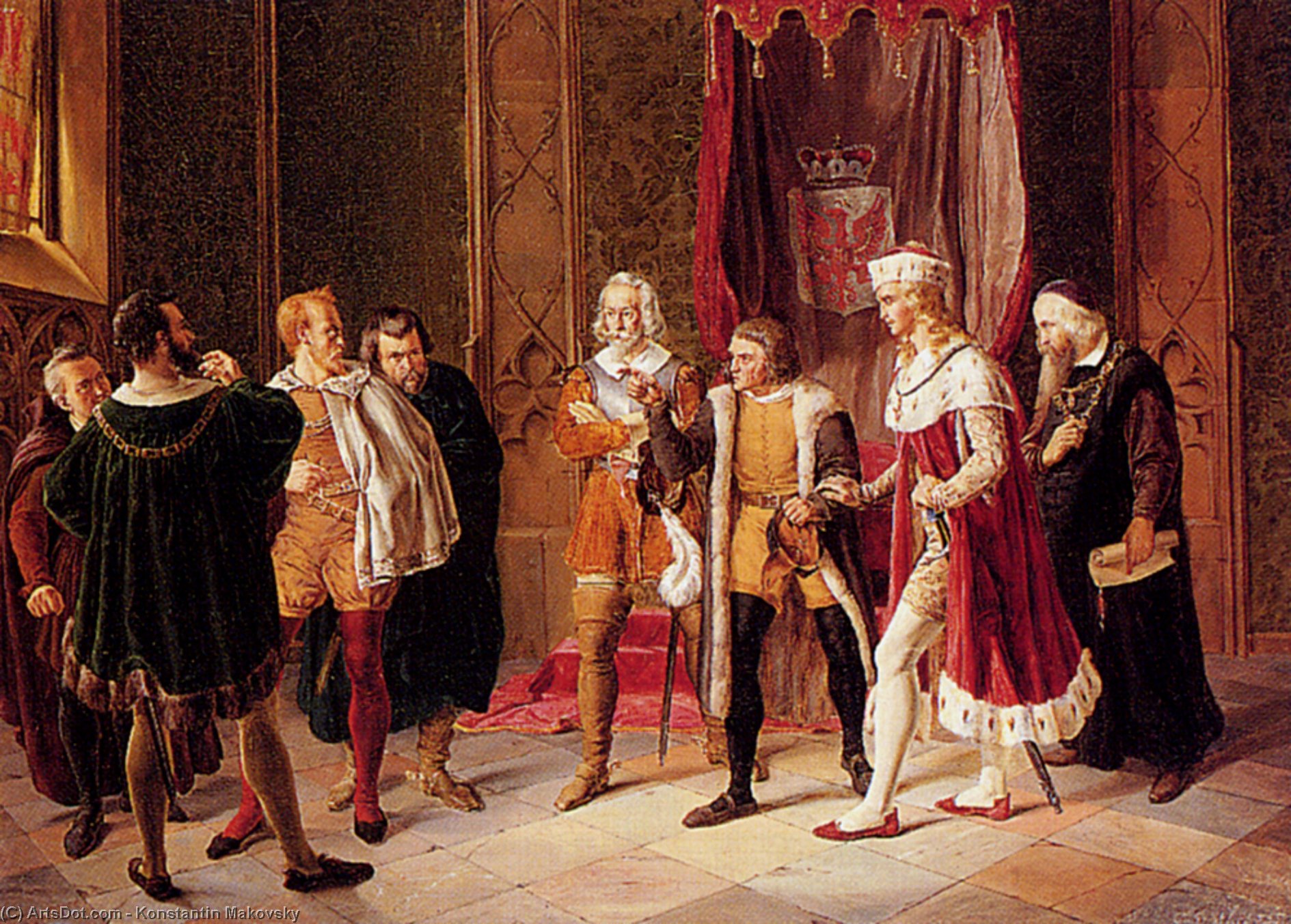 Difficult Negotiations — Konstantin Yegorovich Makovsky