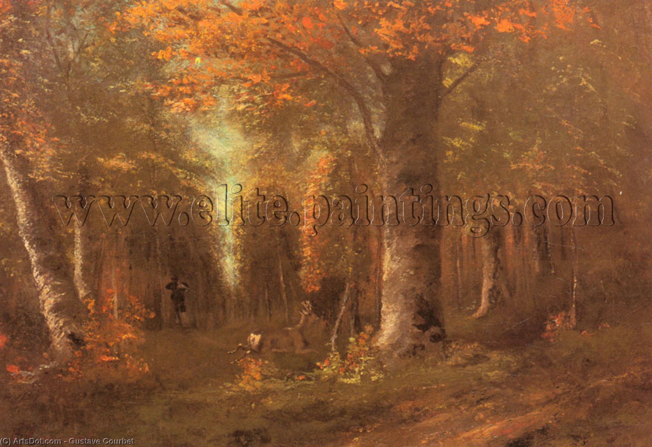 La Foret En Automne — Gustave Courbet