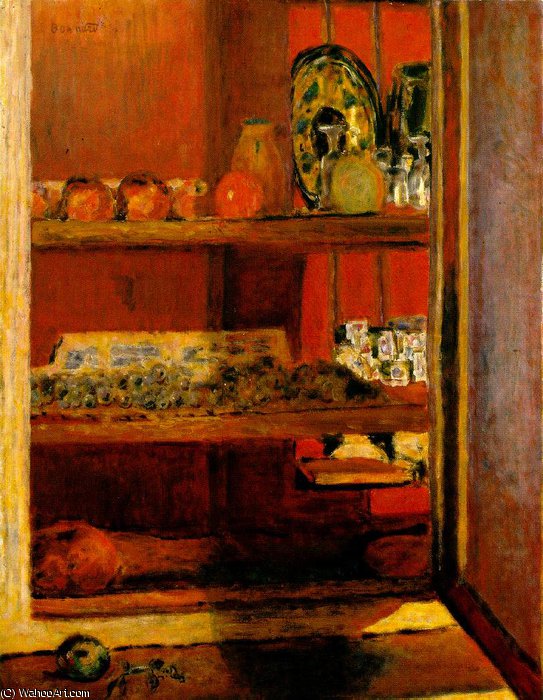 Le Placard Rouge (the Red Cupboard), — Pierre Bonnard