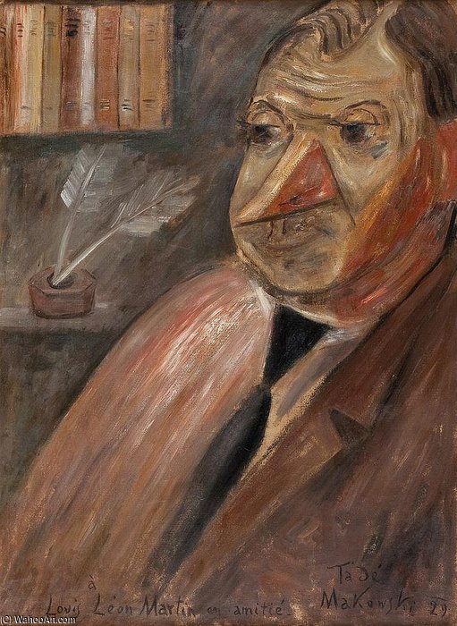 Portret Krytyka Louisa Leona Martina — Tadeusz Makowski