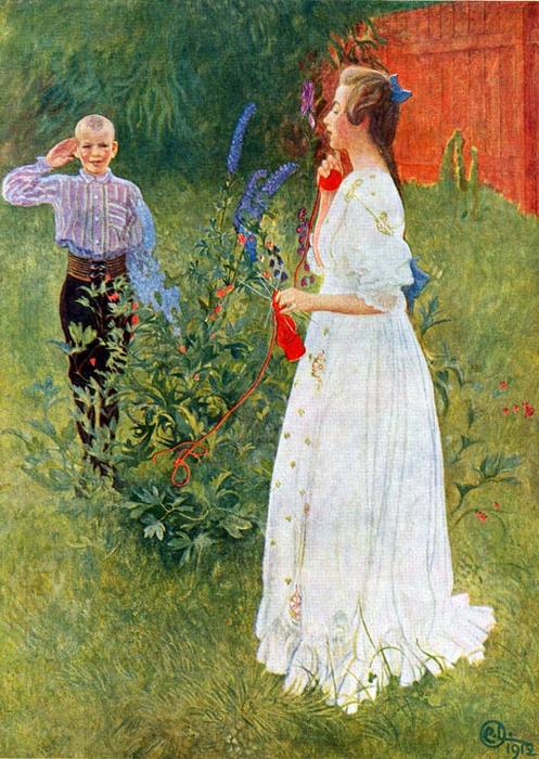 Her Royal Highness, Big Sister — Carl Larsson