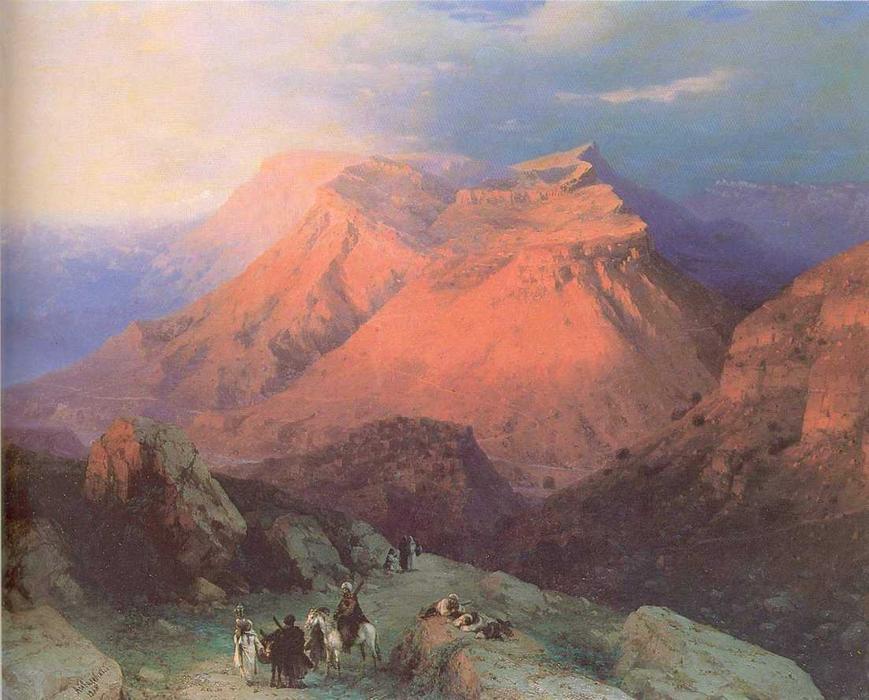 Mountain Village Gunib In Daghestan. View From The East. — Ivan Konstantinovich Aivazovsky