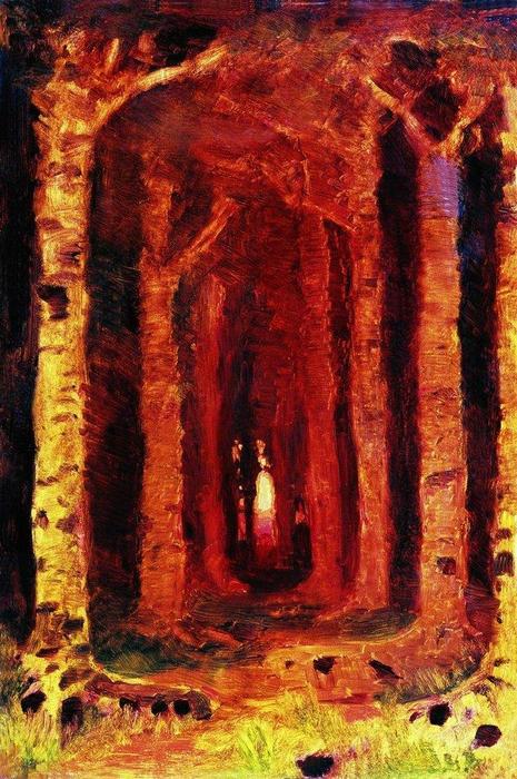 Sunset In The Forest — Arkhip Ivanovich Kuindzhi