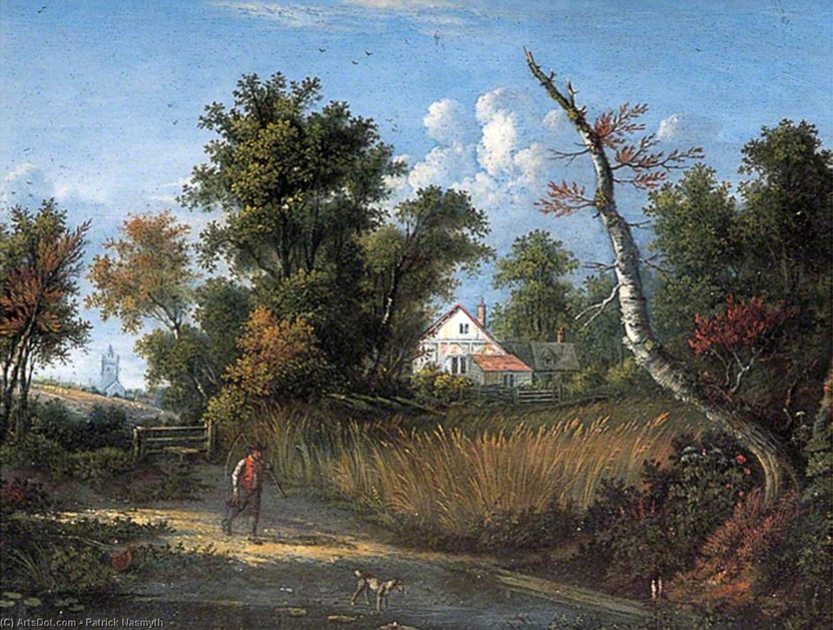 Landscape With A Labourer And A Dog — Patrick Nasmyth