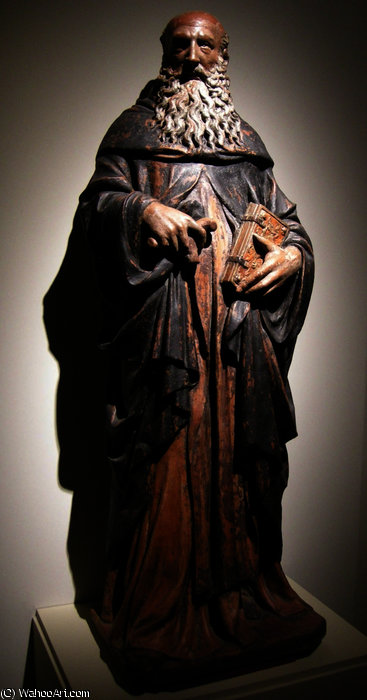 Sant'antonio Abate, Circa, Da Oratorio Del Crocifisso, Borgo A Mozzano, Lucca — Nanni Di Bartolo