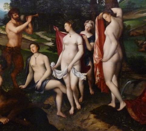 Le Bain De Diane Detail — François Clouet